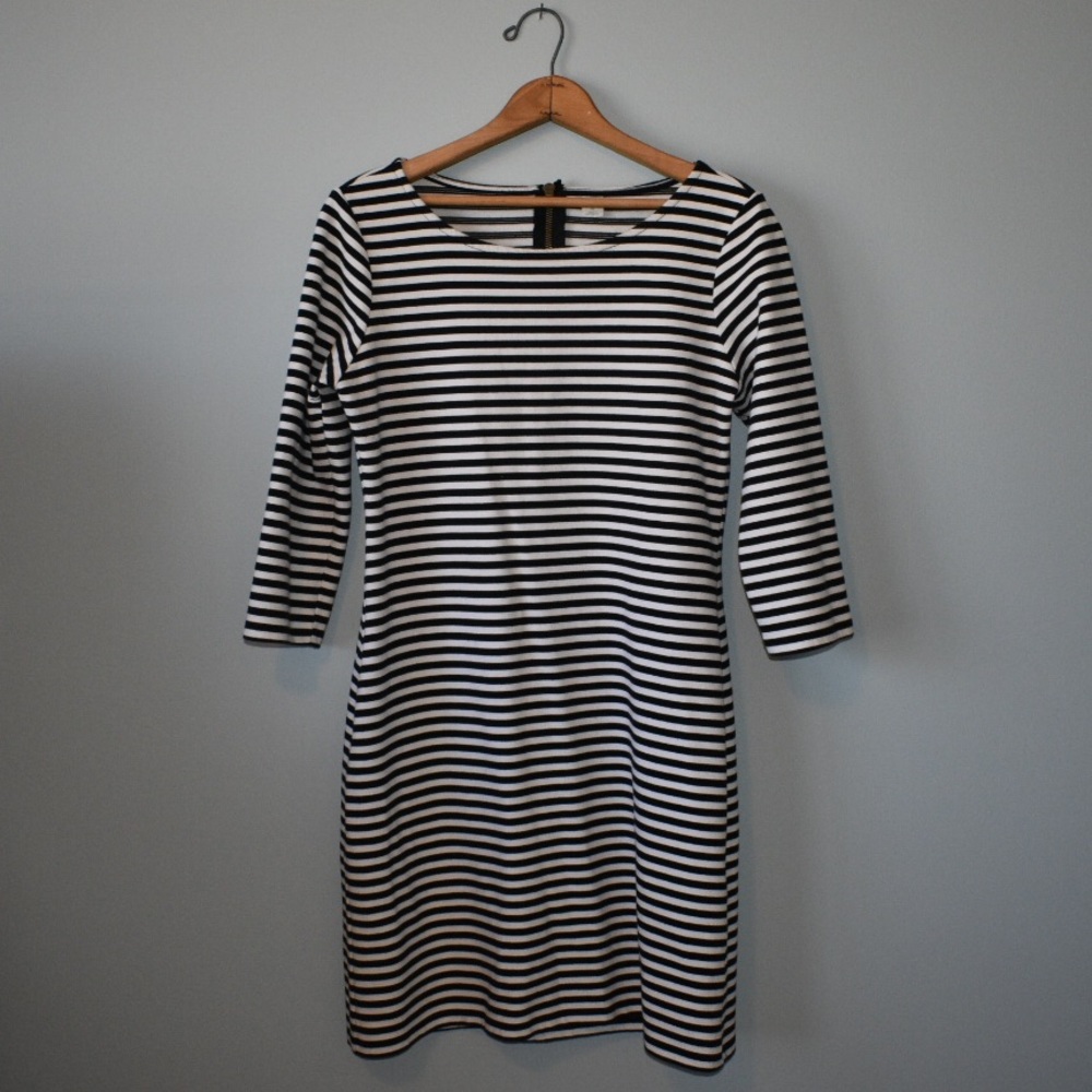 Black and White striped dress